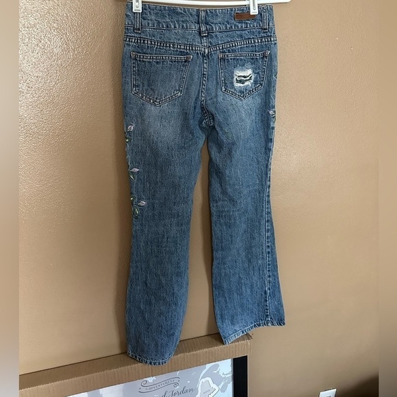 Vintage Limited Too Embroidered Boy Fit Jeans Size 12 - Picture 4 of 7